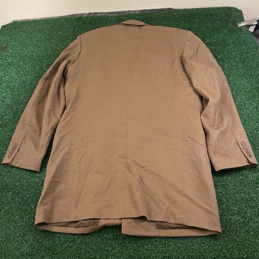 Vabene Blazer Jacket Mens‎ 44R Brown Wool Long Coat Work Formal Outdoor - Picture 5 of 11